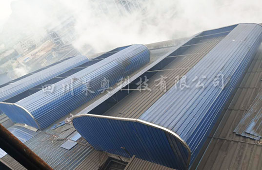 阳春新钢铁老厂房屋顶通风天窗改造项目,四川莱奥