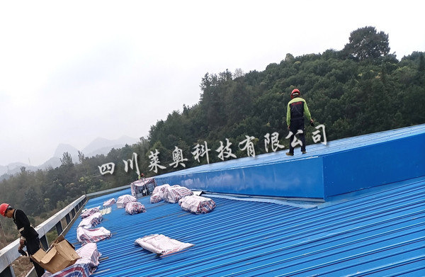 贵州贵阳新能源产业基地开敞式薄型通风天窗安装工程_四川莱奥 工程案例