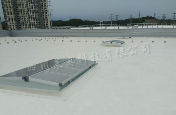绵阳汽车用电池项目三角型电动排烟天窗安装工程