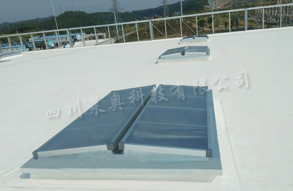 绵阳汽车用电池项目三角型电动排烟天窗安装工程