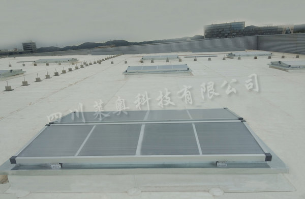 绵阳汽车用电池项目三角型电动排烟天窗安装工程