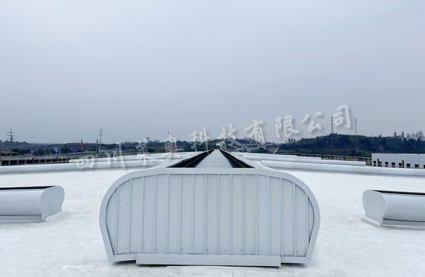 四川内江柔性芯片产业园开敞式通风器施工工程